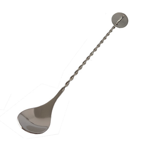 Stainless Steel Twisted Stem Mixing Spoon/Masher